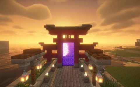 我的世界天堂之门怎么造