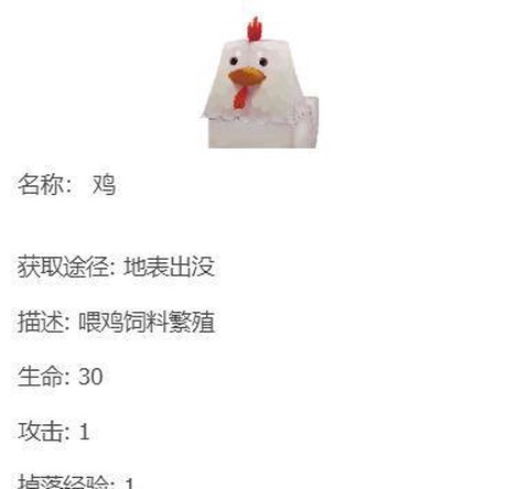 迷你世界怎么获得鸡肉